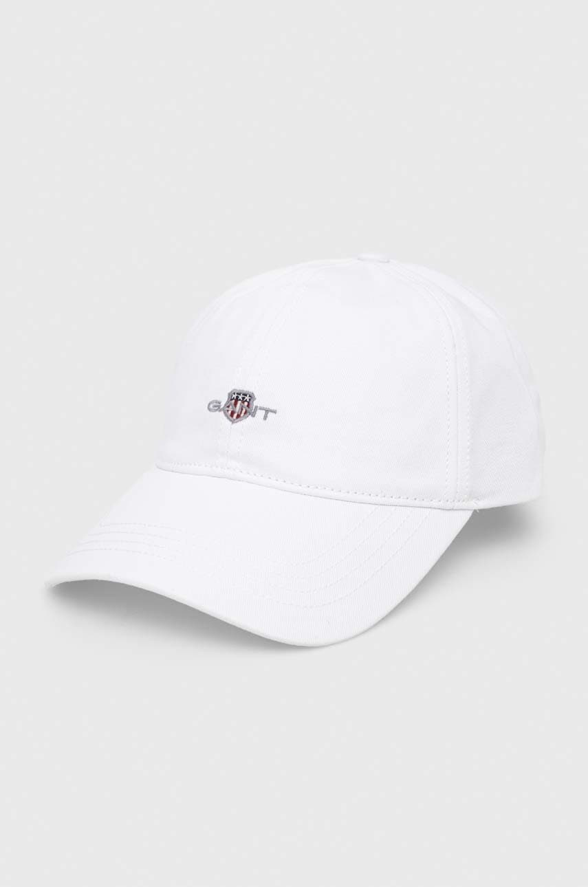 Gant șapcă de baseball din bumbac culoarea alb, cu imprimeu