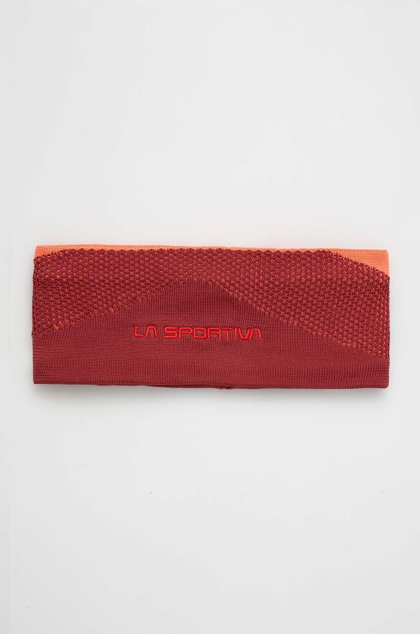 Čelenka LA Sportiva Knitty červená barva - červená -  100 % Recyklovaný polyester