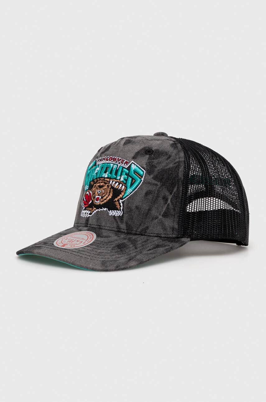 Kšiltovka Mitchell&Ness VANCOUVER GRIZZLIES černá barva, vzorovaná - černá - 60 % Bavlna