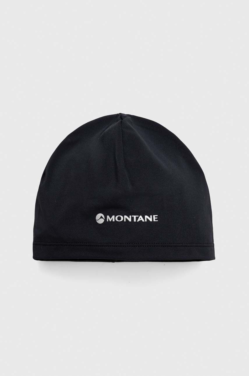 Čepice Montane Dart XT černá barva, z tenké pleteniny