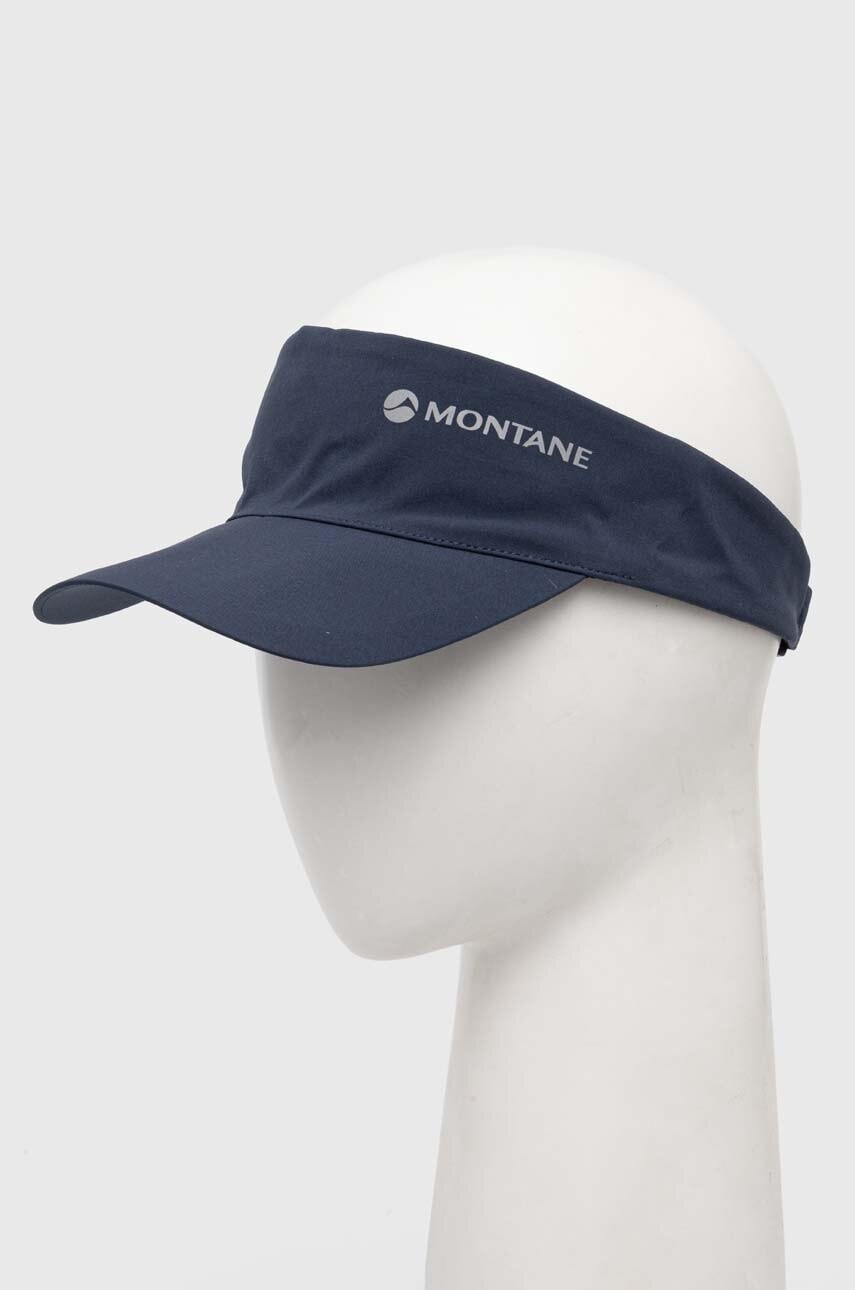 Montane sapca cozoroc Trail Lite Sun Visor culoarea albastru marin, cu imprimeu