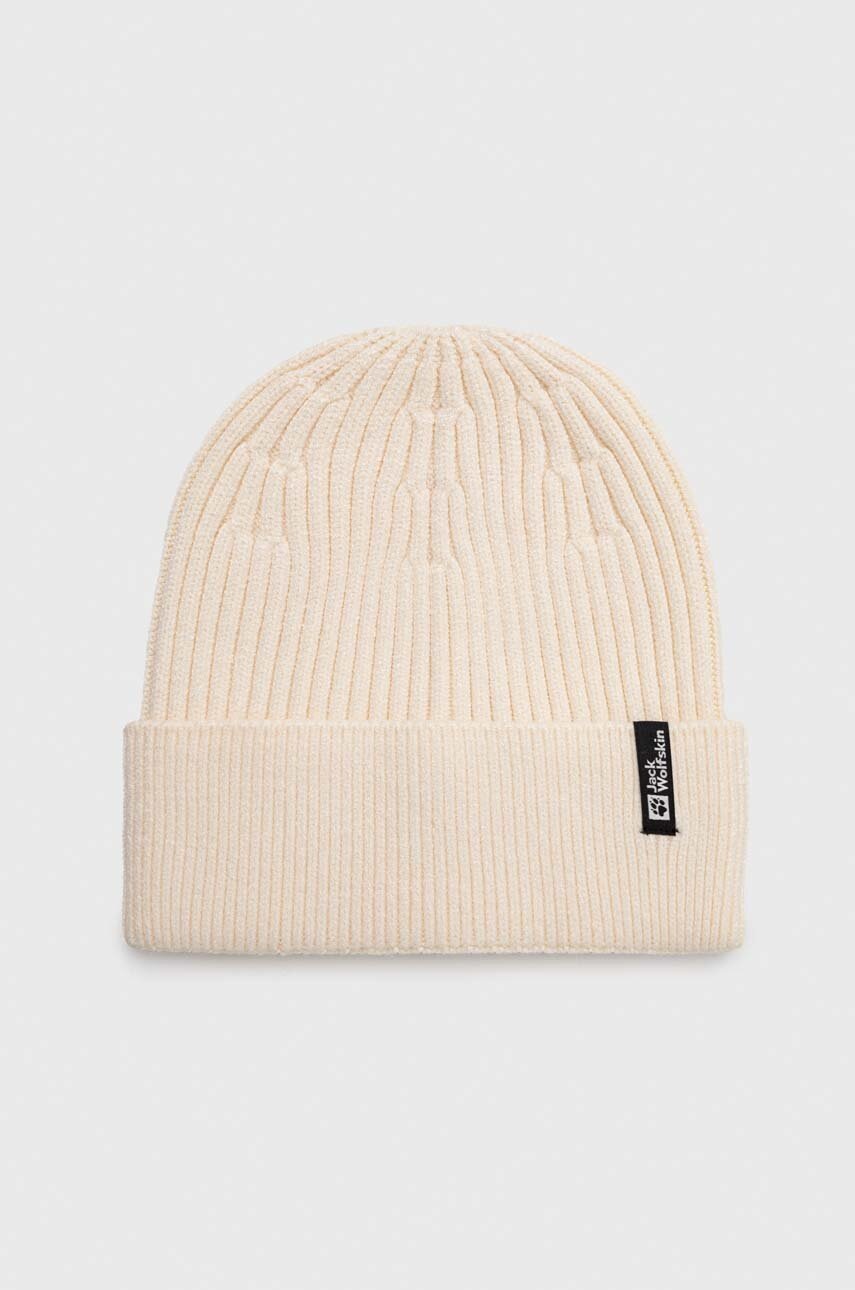 

Шапка Jack Wolfskin в бежово с фина плетка, Бежов