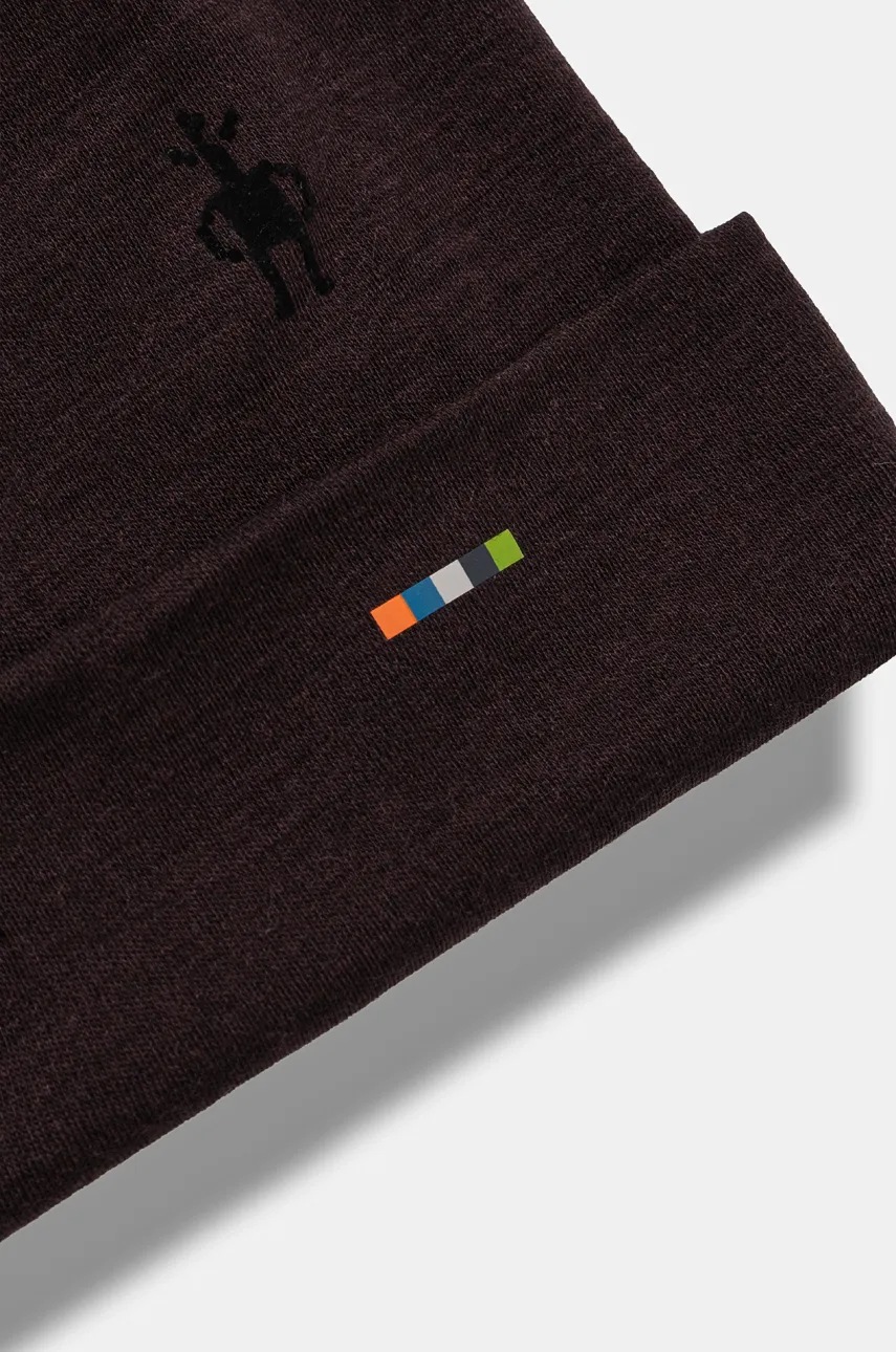 Двусторонняя шапка Smartwool Thermal Merino Reversible цвет оранжевый из тонкого трикотажа шерсть SW0SW956