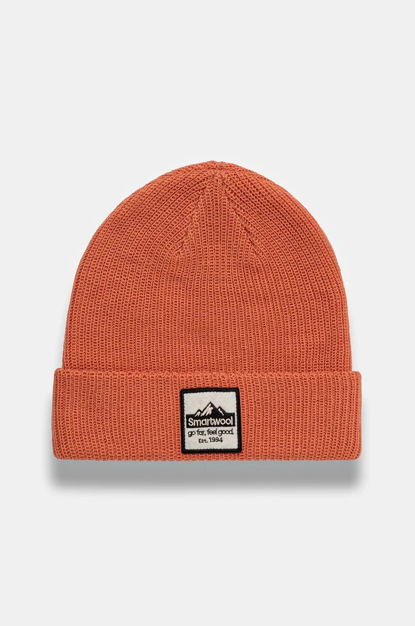 Smartwool caciula de lana culoarea negru, de lana, din tricot gros