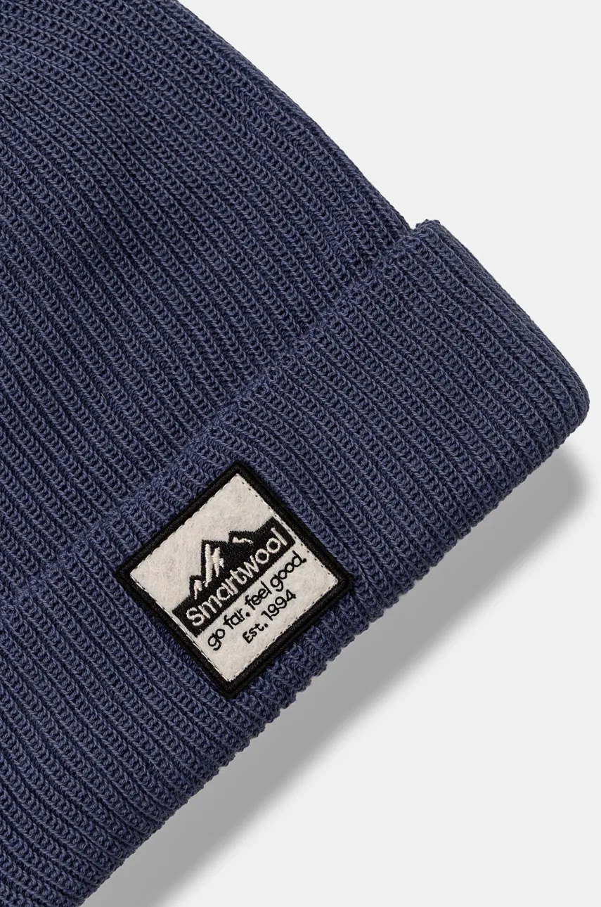 Шерстяная шапка Smartwool цвет чёрный из толстого трикотажа шерсть Шерстяная шапка Smartwool цвет чёрный из толстого трикотажа шерсть