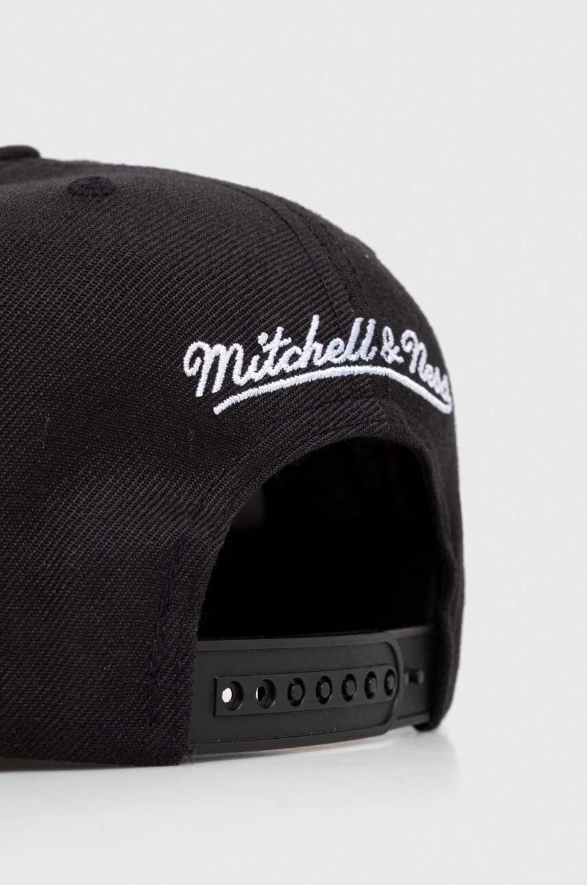 Mitchell&Ness șapcă Din Amestec De Lână Culoarea Negru, Cu Imprimeu
