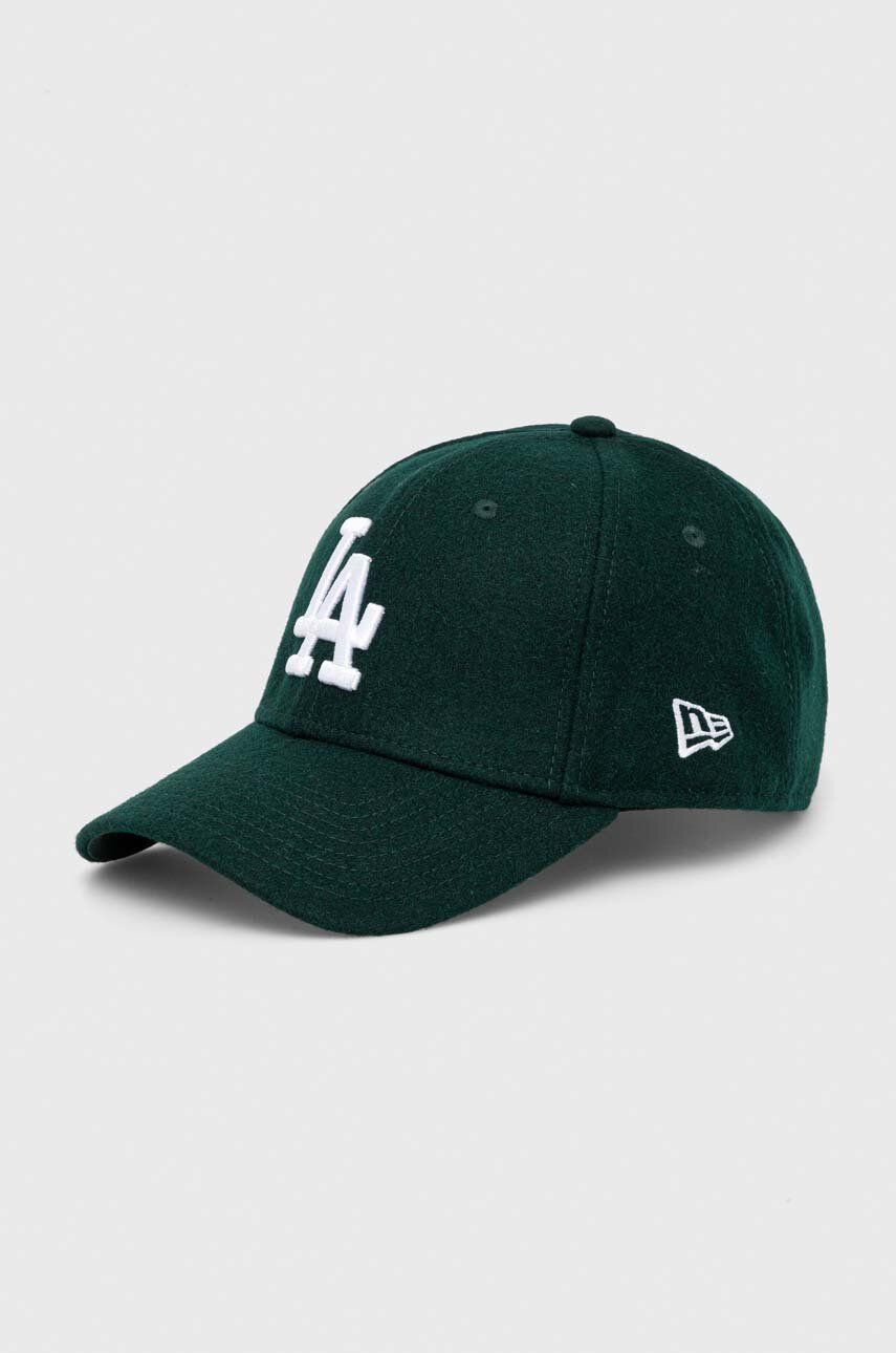 New Era șapcă de lana culoarea verde, cu imprimeu, LOS ANGELES DODGERS