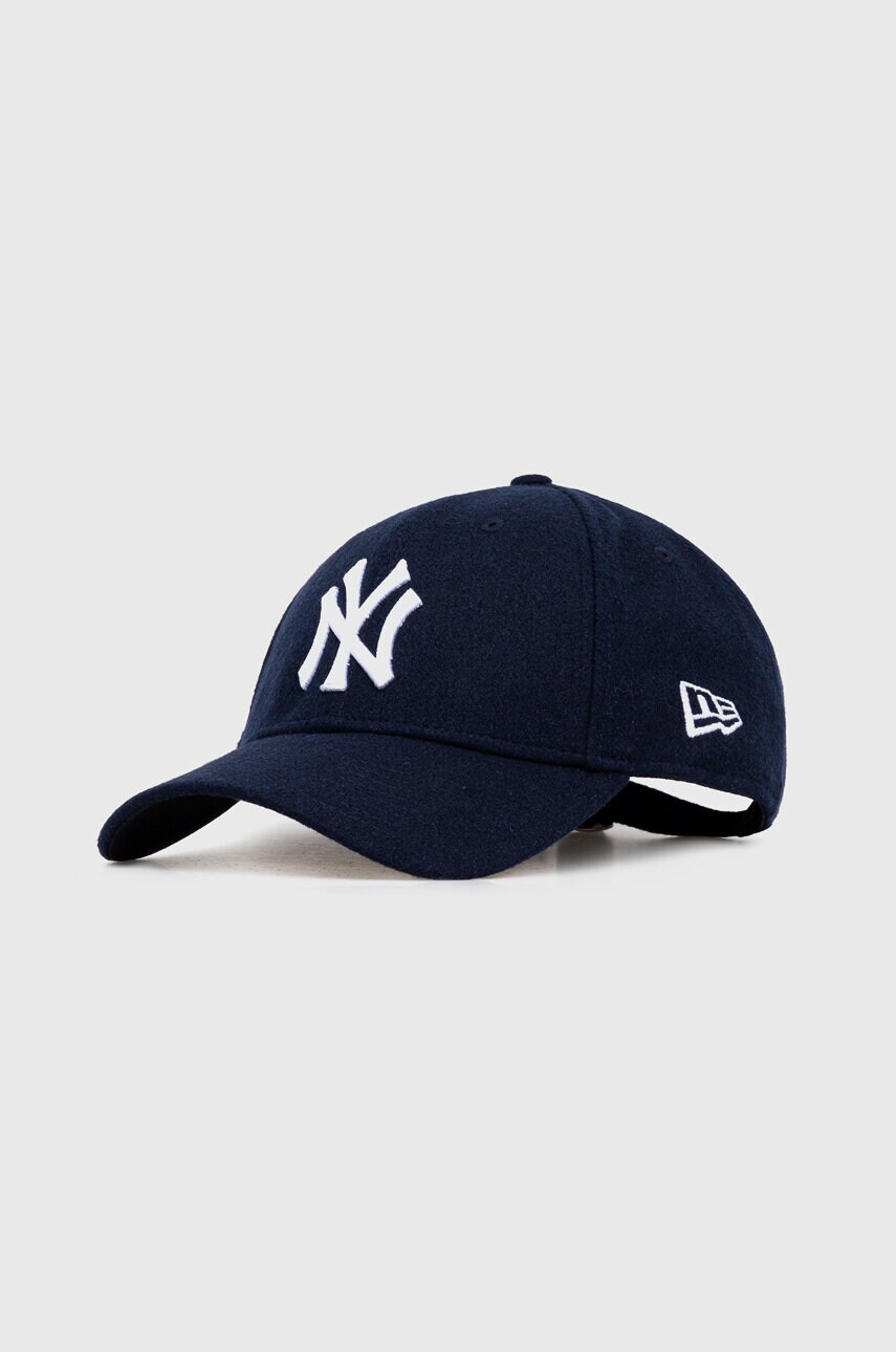 

Шерстяная кепка New Era цвет синий с аппликацией NEW YORK YANKEES