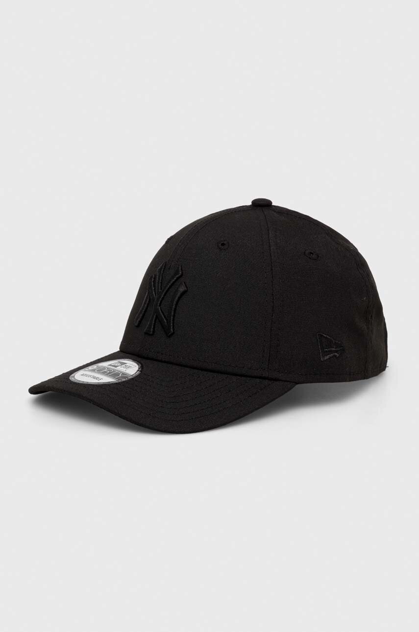 New Era sapca culoarea negru, neted, NEW YORK YANKEES