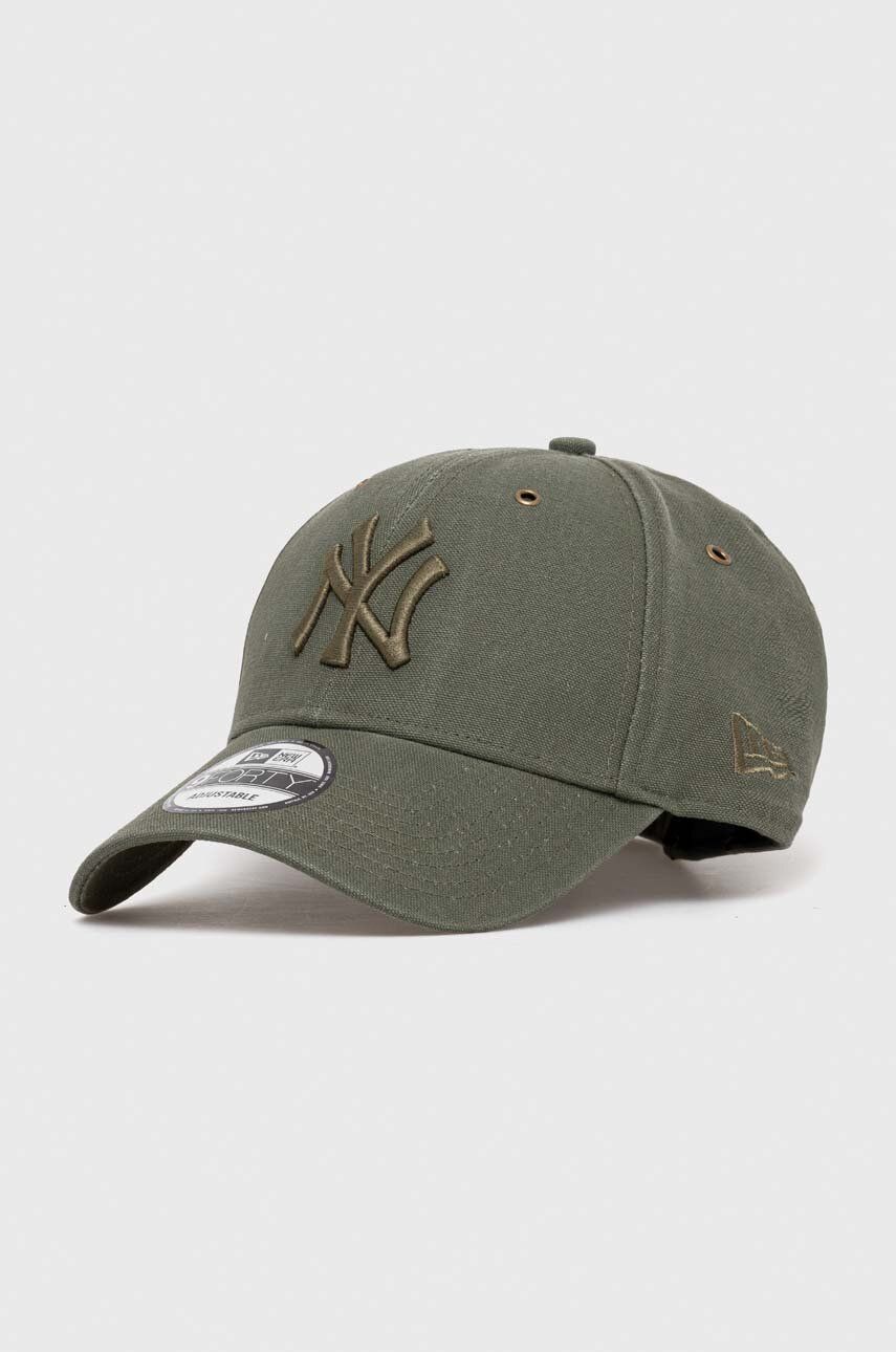 New Era șapcă De Baseball Din Bumbac Culoarea Verde, Cu Imprimeu, NEW YORK YANKEES