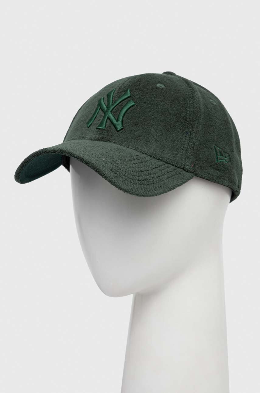 

Хлопковая кепка New Era цвет зелёный с аппликацией NEW YORK YANKEES