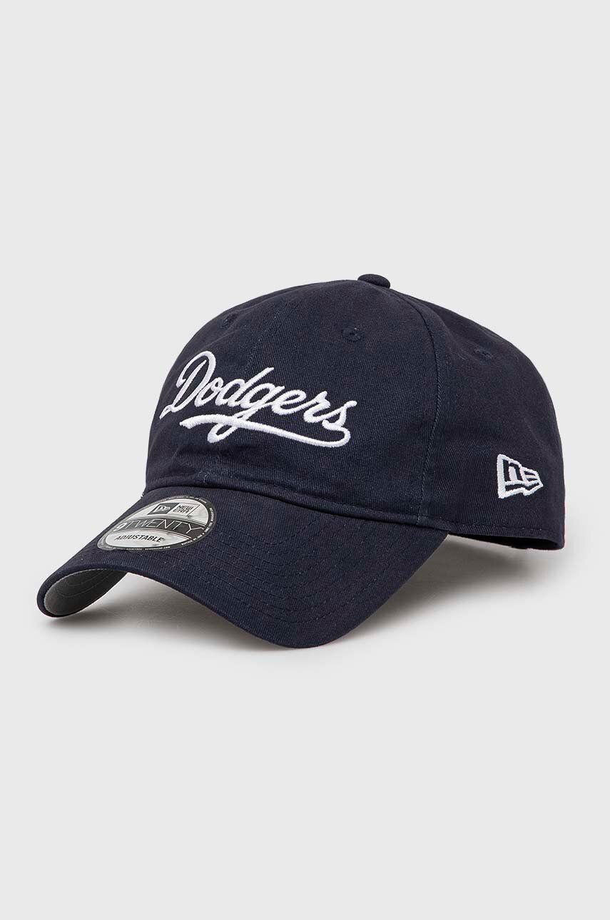 New Era șapcă de baseball din bumbac Los Angeles Dogers culoarea albastru marin, cu imprimeu, 60364220