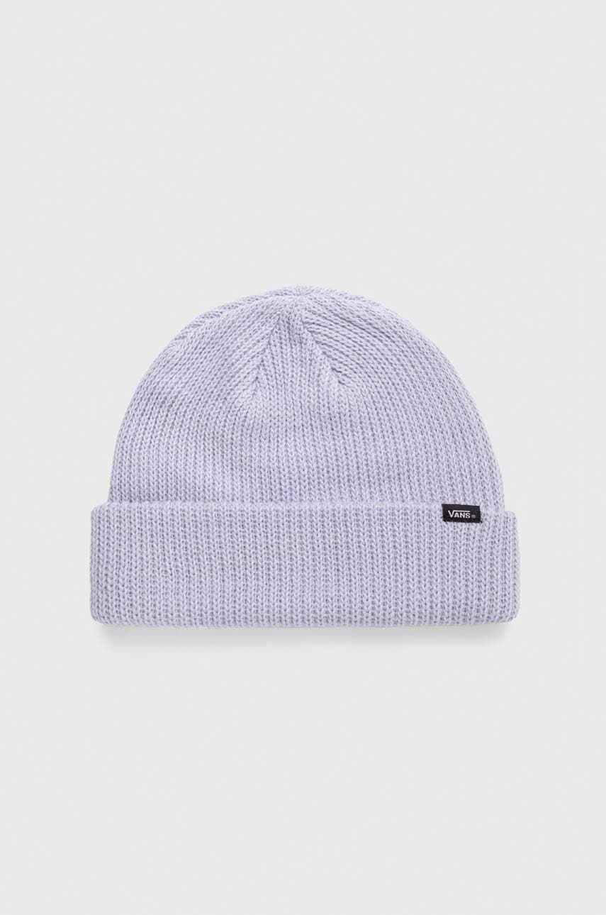 Vans caciula culoarea violet, din tricot gros