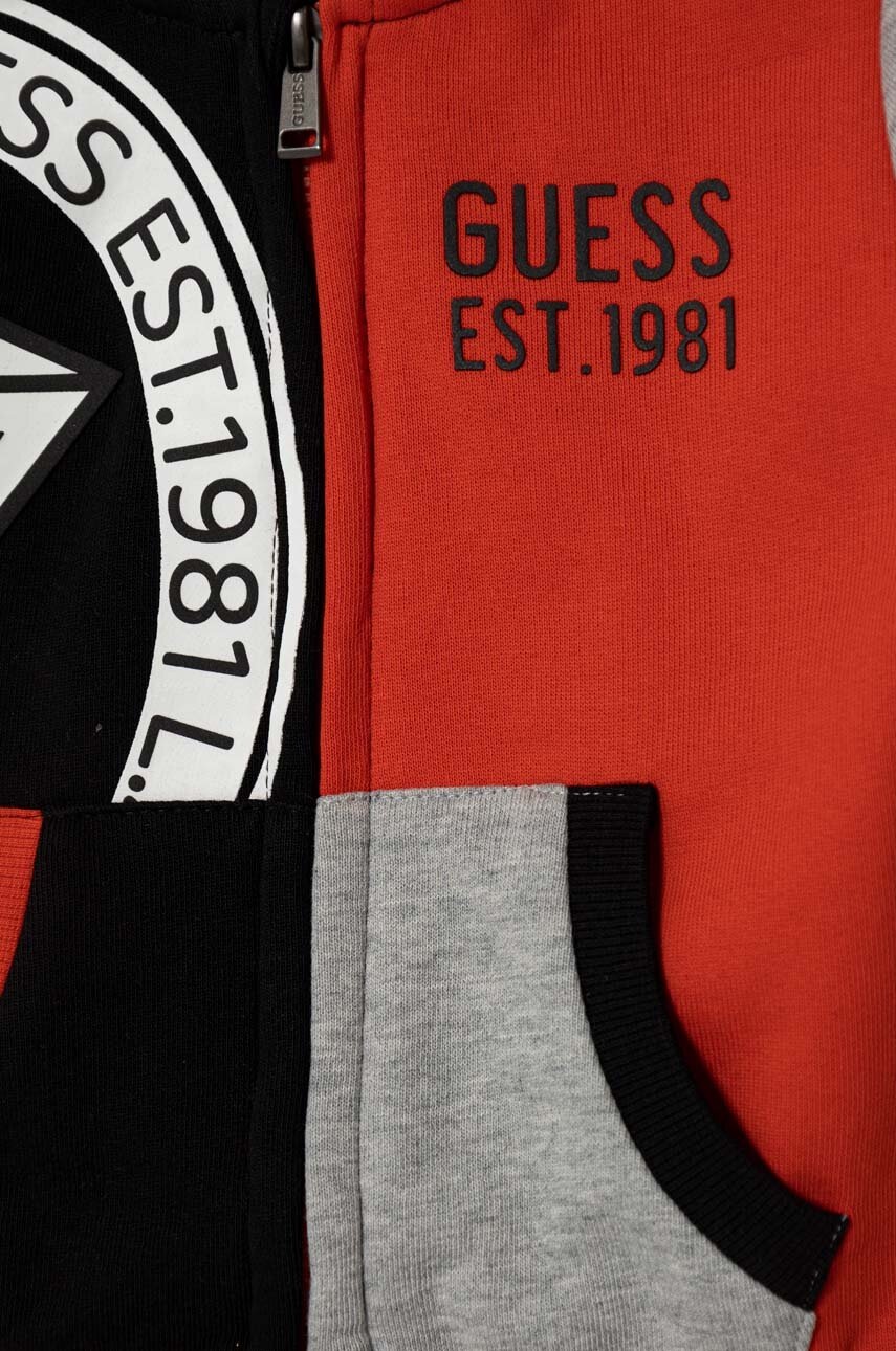 Хлопковый костюм для младенцев Guess цвет красный