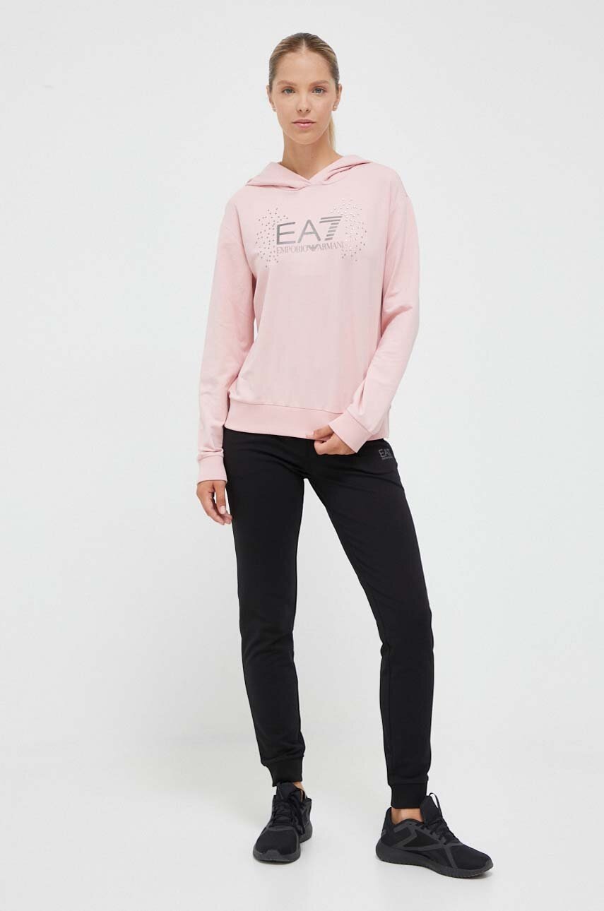

Спортивный костюм EA7 Emporio Armani женский цвет розовый