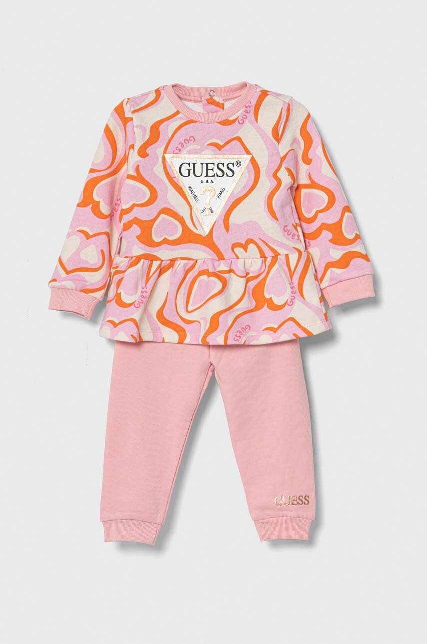 

Комплект для немовлят Guess колір рожевий
