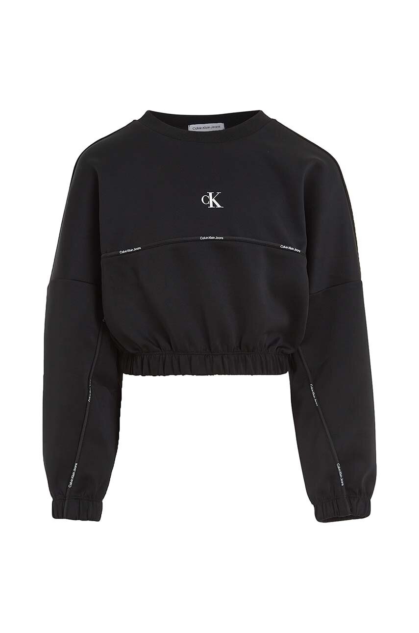 

Детски анцуг Calvin Klein Jeans в черно, Черен