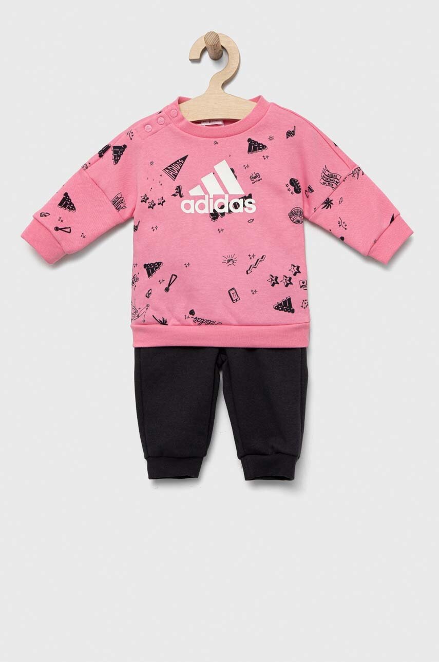 

Спортивный костюм для младенцев adidas I BLUV Q3 CSET цвет розовый