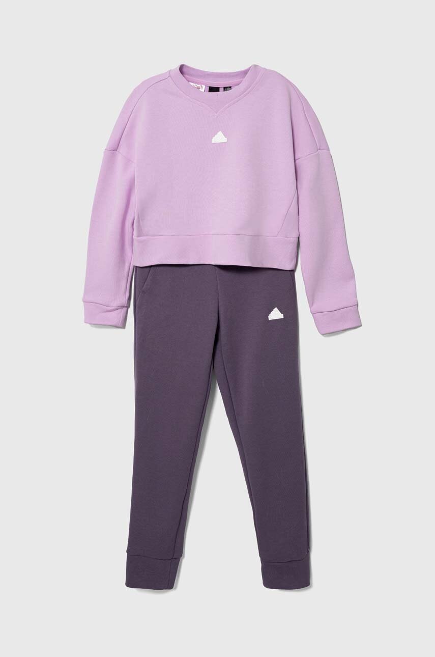 

Дитячий спортивний костюм adidas колір фіолетовий