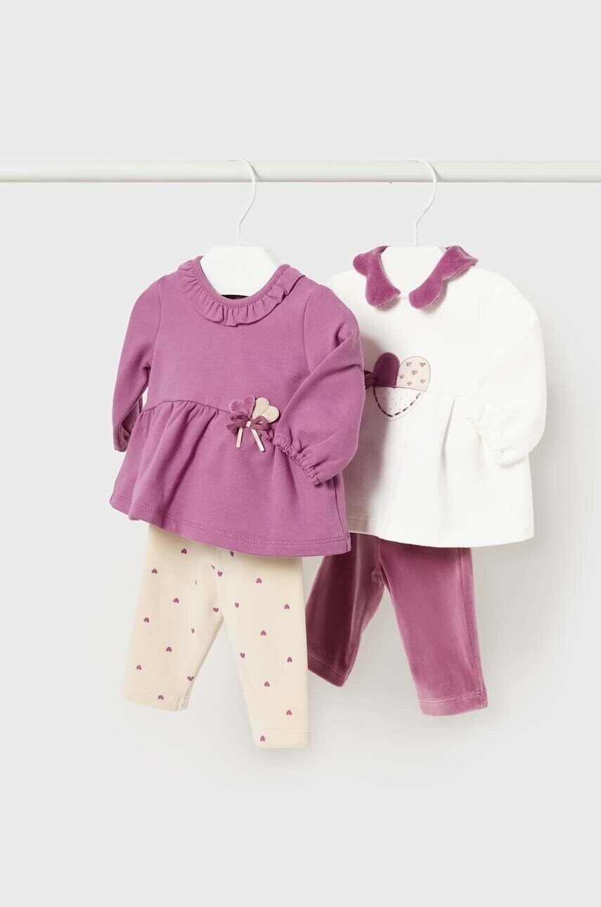 

Комплект для младенцев Mayoral Newborn 2 шт цвет фиолетовый