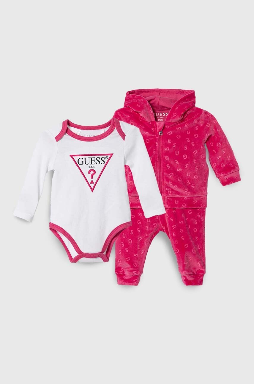 

Комплект для младенцев Guess цвет розовый