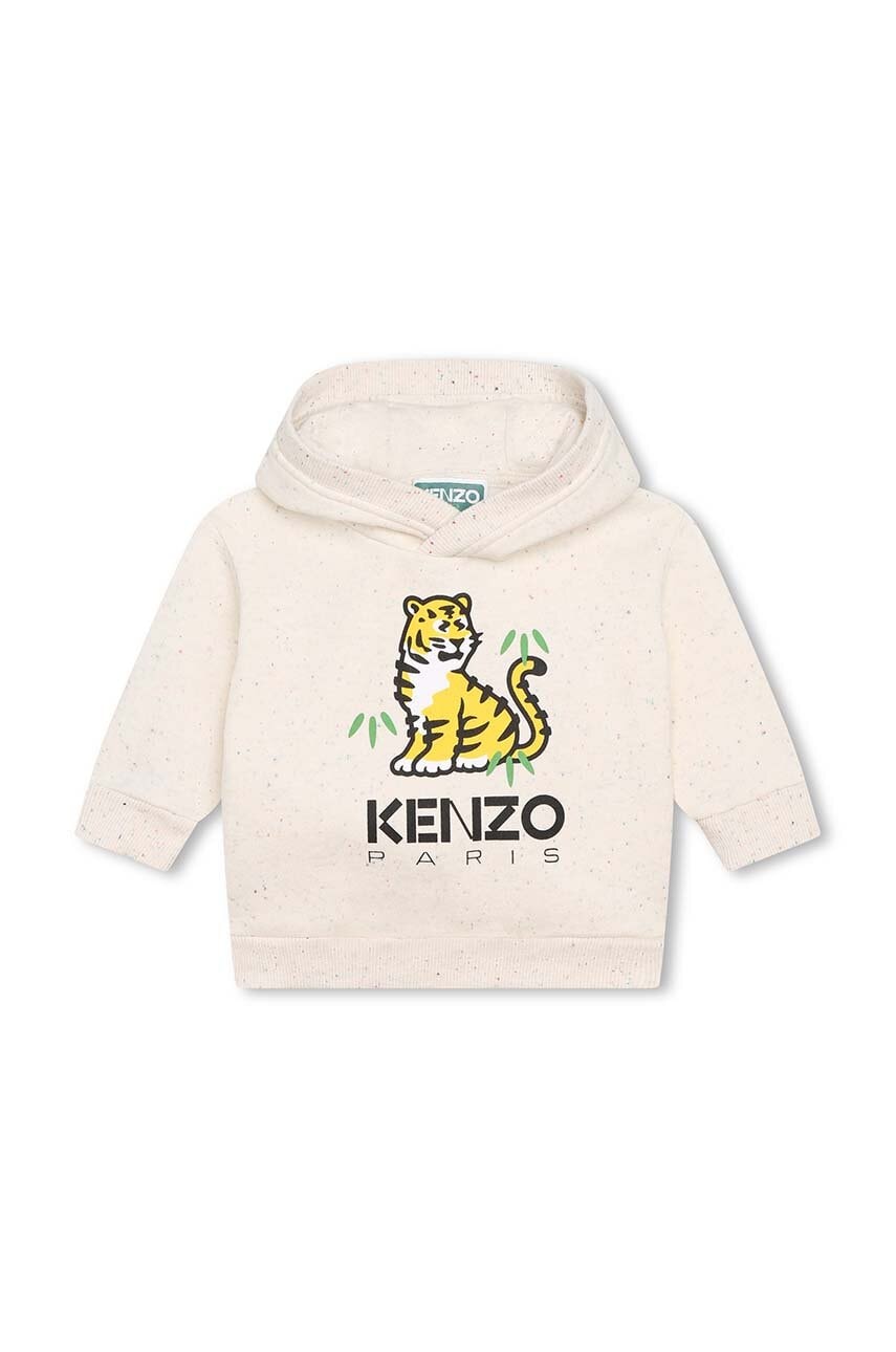 Levně Dětská tepláková souprava Kenzo Kids béžová barva