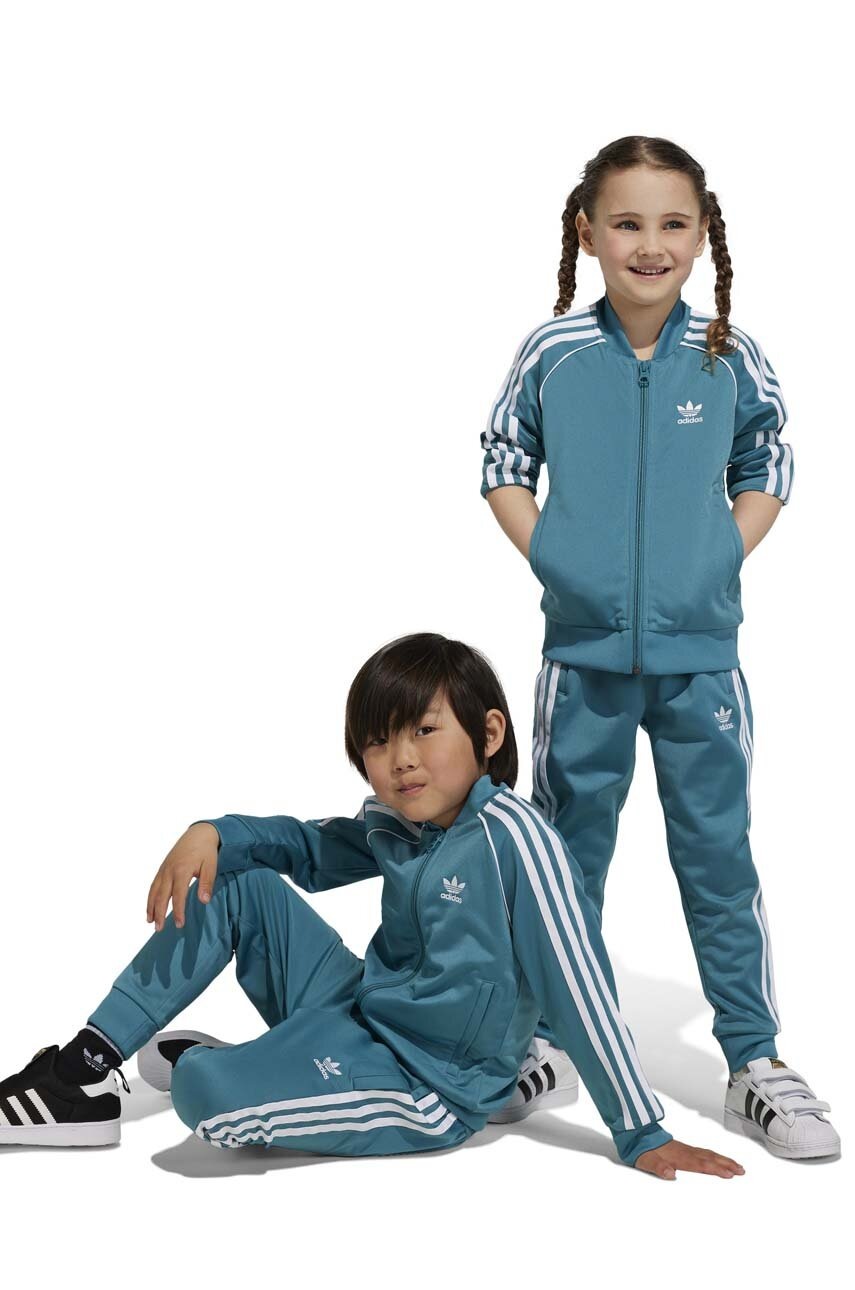 

Детский спортивный костюм adidas Originals цвет зелёный