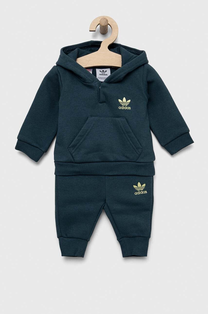 

Cпортивний костюм для немовлят adidas Originals колір зелений