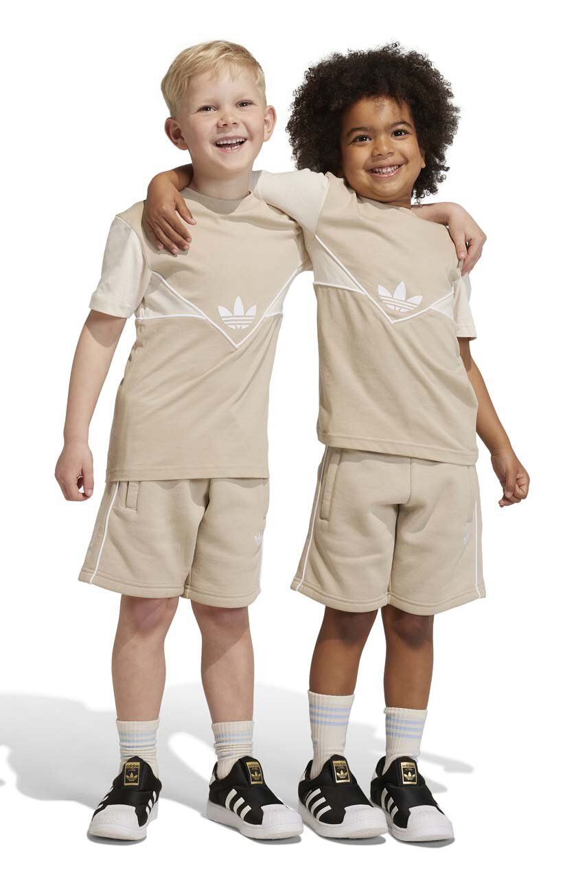 Adidas Originals Set De Bumbac Pentru Copii Culoarea Bej