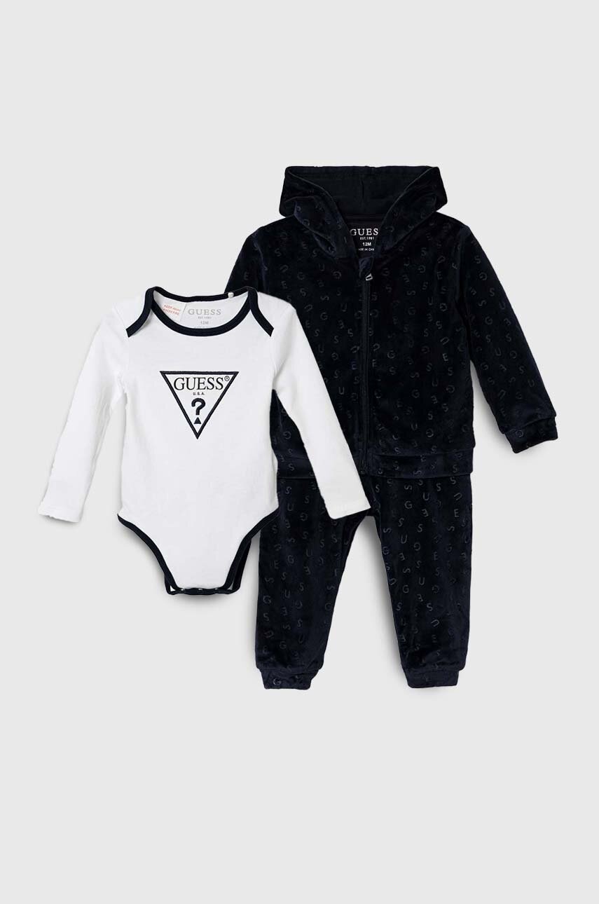 Комплект для младенцев Guess цвет синий Комплект для младенцев Guess цвет синий