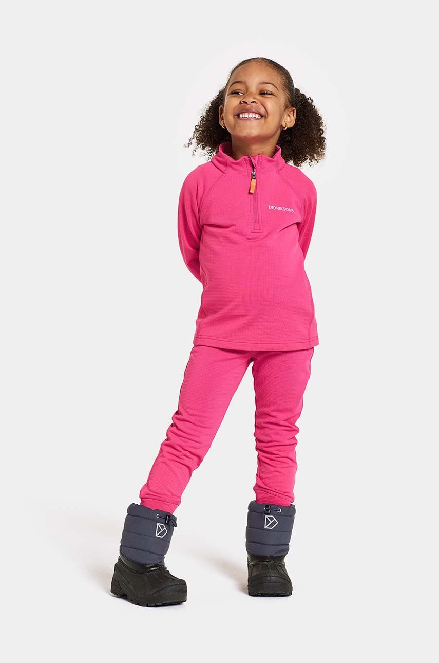 Dětská tepláková souprava Didriksons JADIS KIDS SET růžová barva - růžová - 91 % Polyester