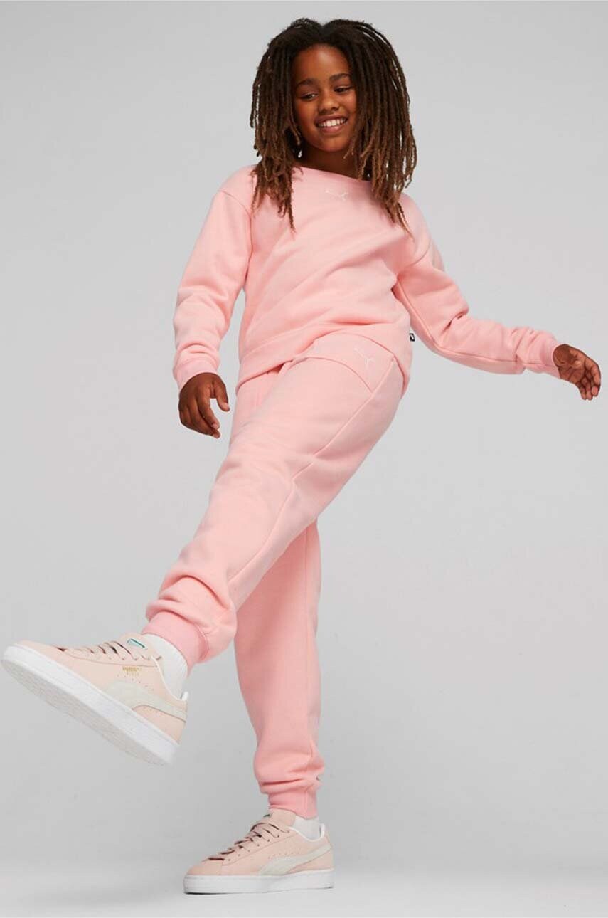 

Детский спортивный костюм Puma Loungewear Suit FL G цвет оранжевый