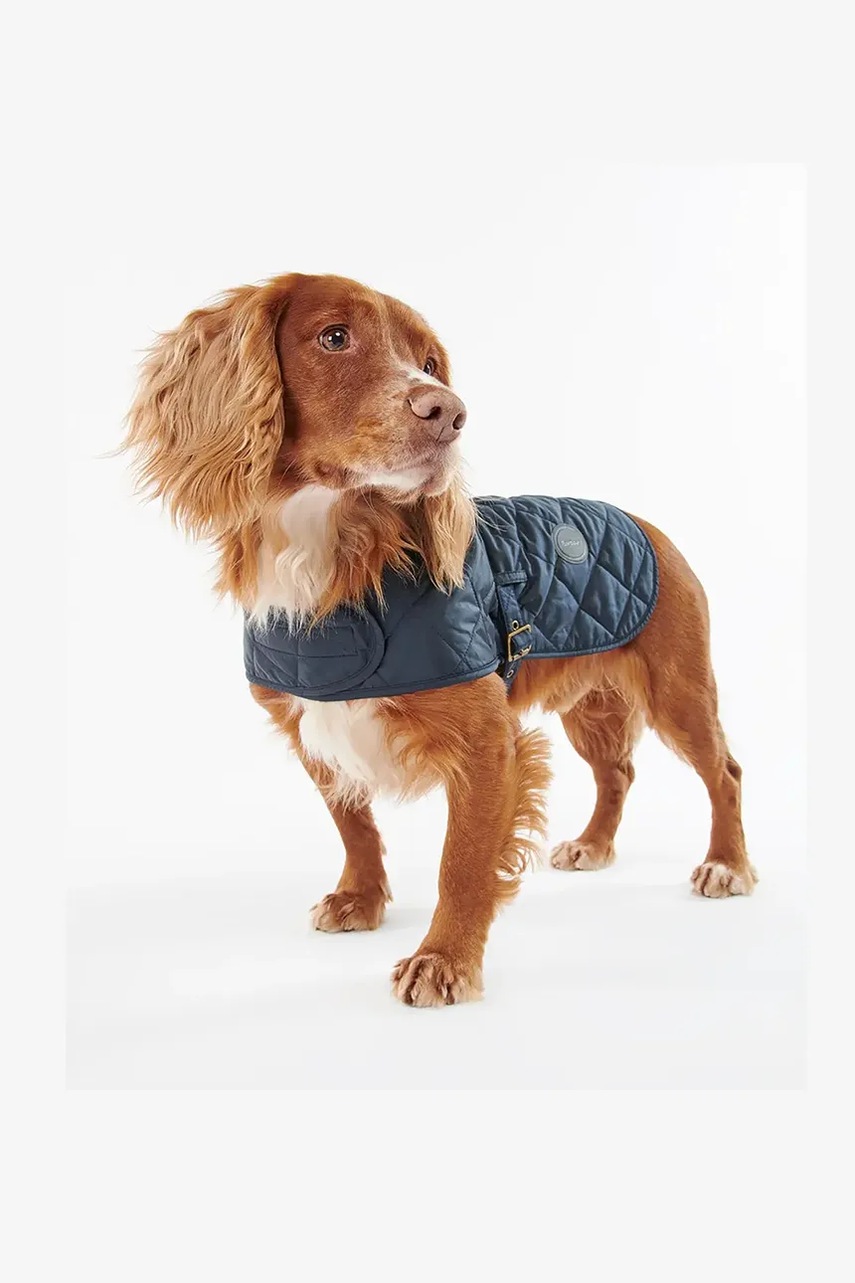 Плащ для собаки Barbour Quilted Dog Coat цвет чёрный