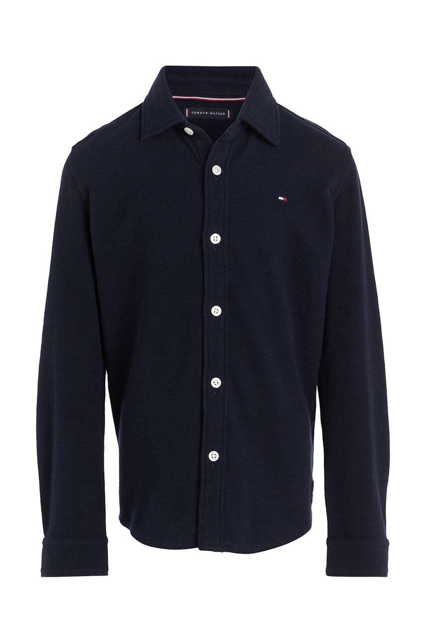 Детская хлопковая рубашка Tommy Hilfiger цвет синий в Черкассах Детская хлопковая рубашка Tommy Hilfiger цвет синий в Черкассах