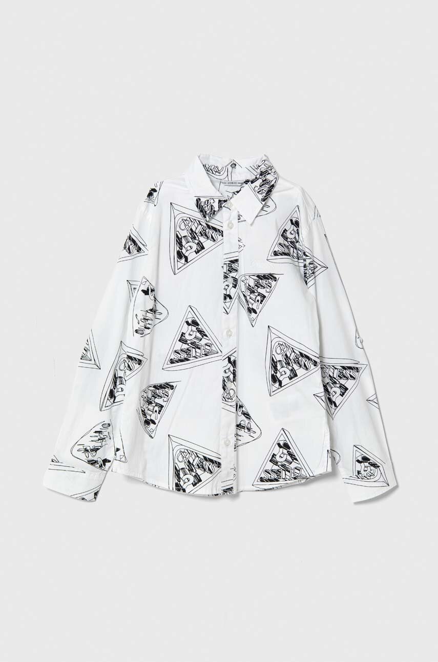 

Дитяча сорочка Guess колір білий