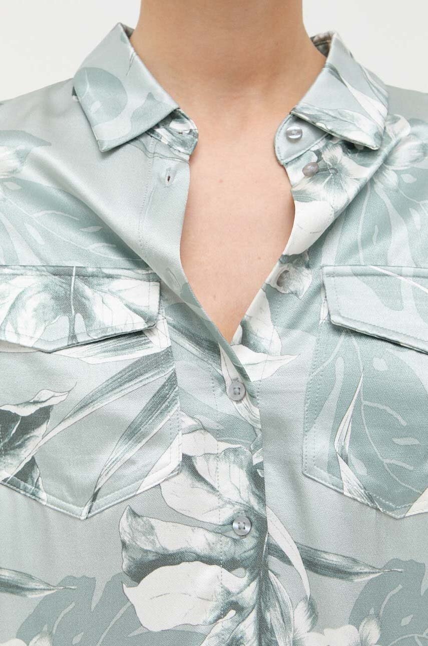 Πουκάμισο Guess χρώμα: πράσινο φωτογραφία