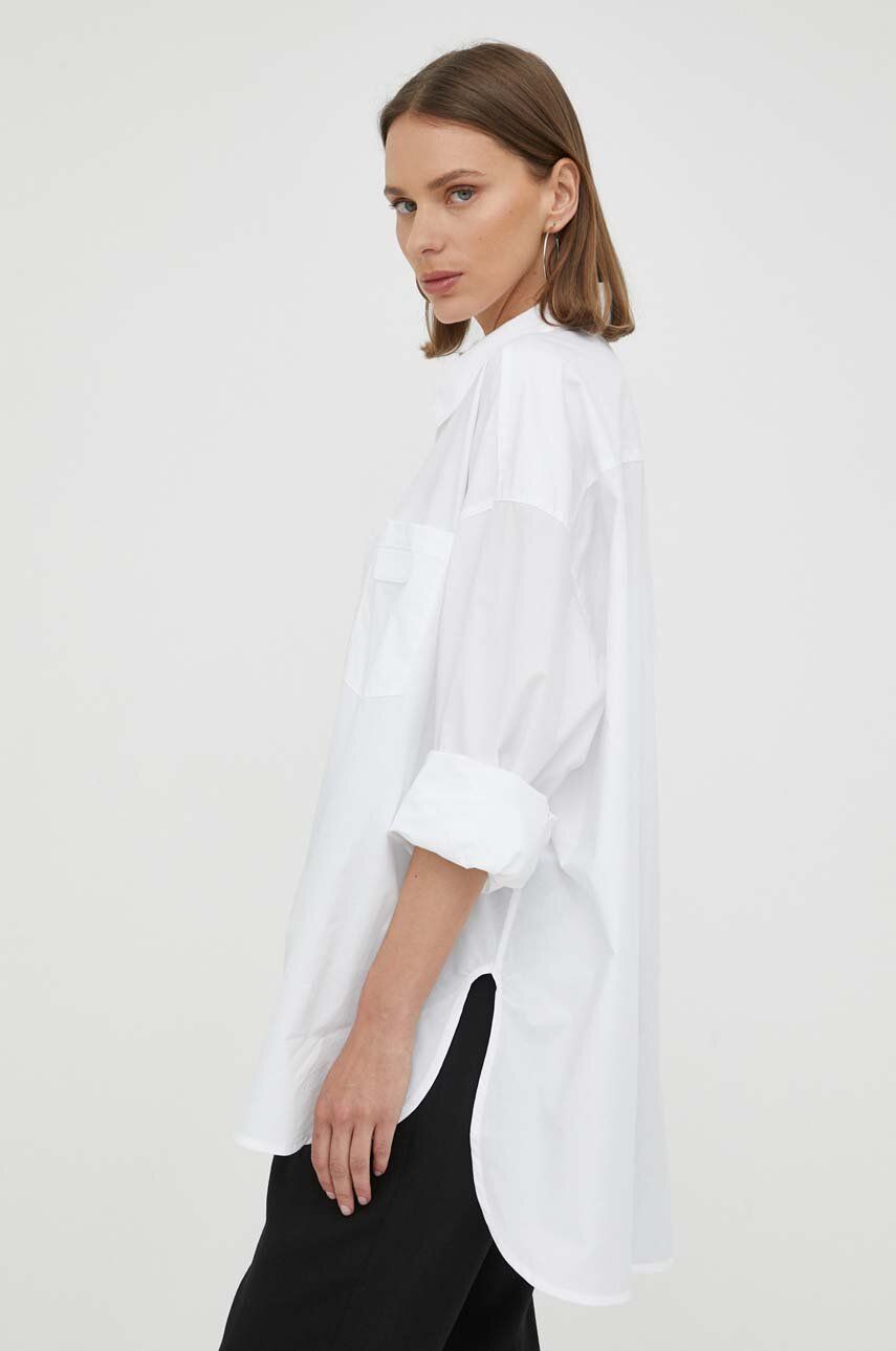 E-shop Košile Remain bílá barva, relaxed, s klasickým límcem