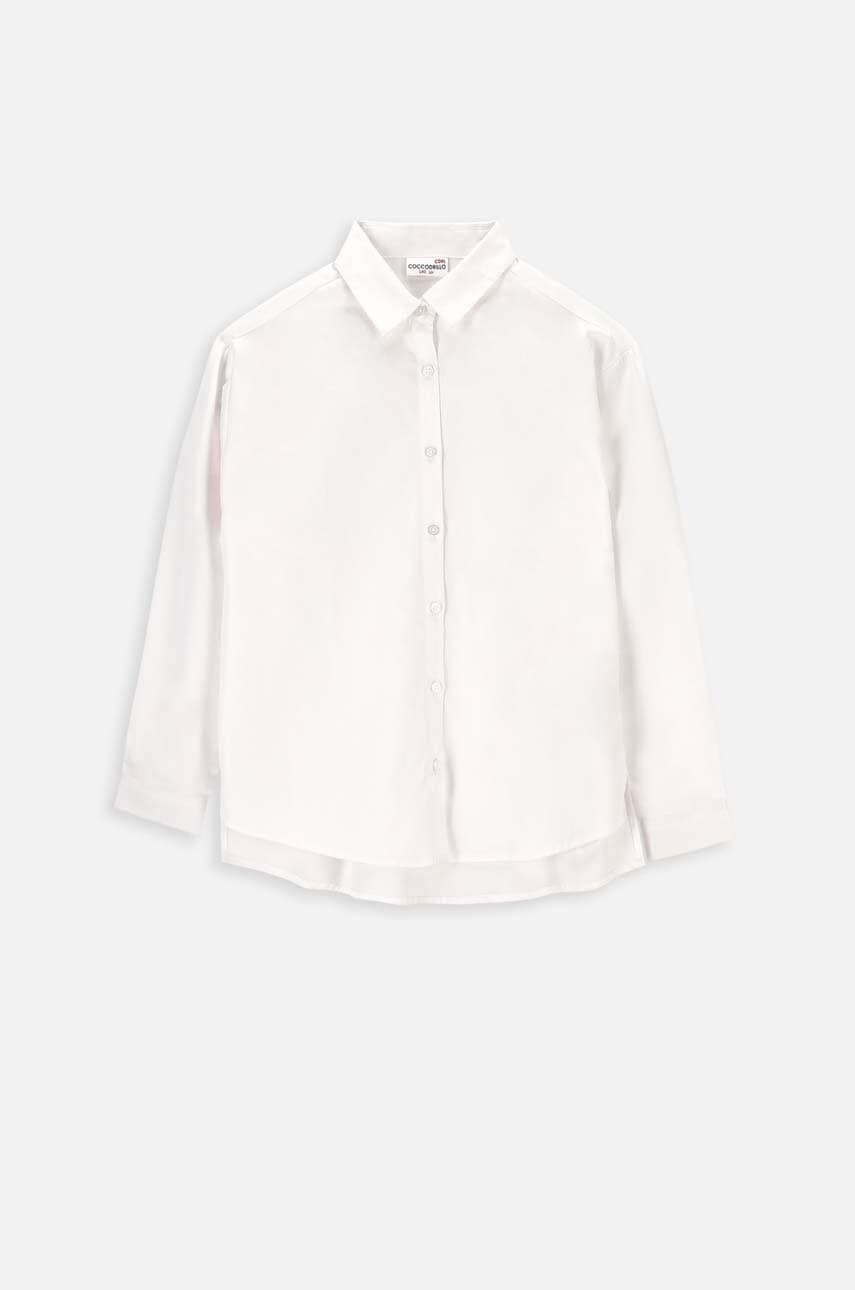 Детская хлопковая рубашка Coccodrillo цвет белый в Ивано-Франковске Детская хлопковая рубашка Coccodrillo цвет белый в Ивано-Франковске