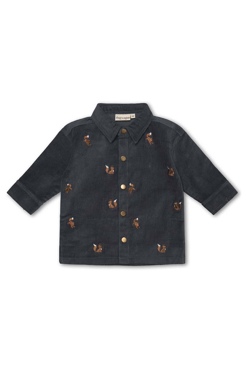 Детская хлопковая рубашка That's mine 023061 Dusti Shirt цвет синий Детская хлопковая рубашка That's mine 023061 Dusti Shirt цвет синий
