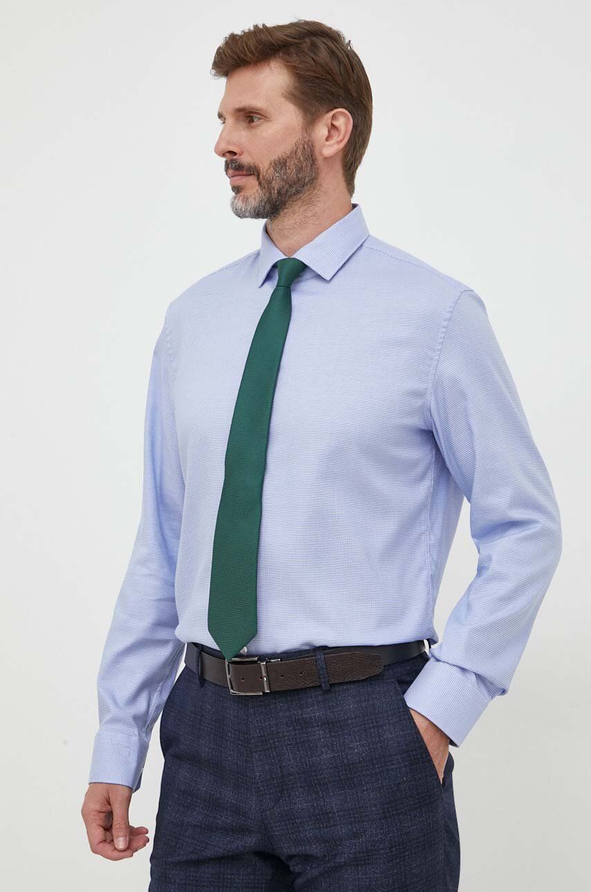 Košile Seidensticker regular, s klasickým límcem - modrá - 100 % Bavlna