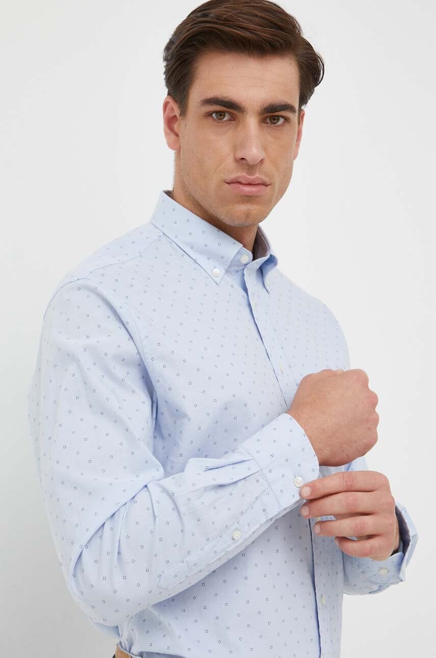 

Бавовняна сорочка Tommy Hilfiger чоловіча regular комір button-down