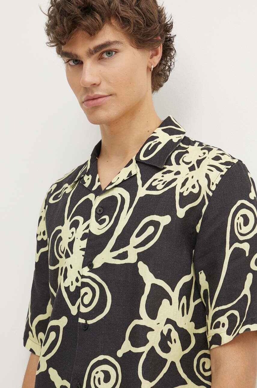 Samsoe Samsoe camasa de in culoarea negru, regular