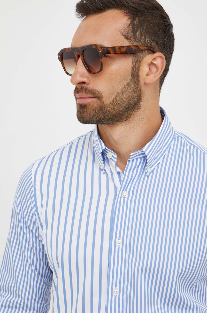 

Хлопковая рубашка Polo Ralph Lauren мужская regular воротник button-down