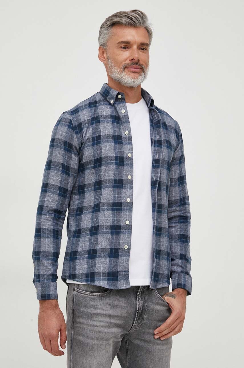 

Рубашка Lindbergh мужская slim воротник button-down