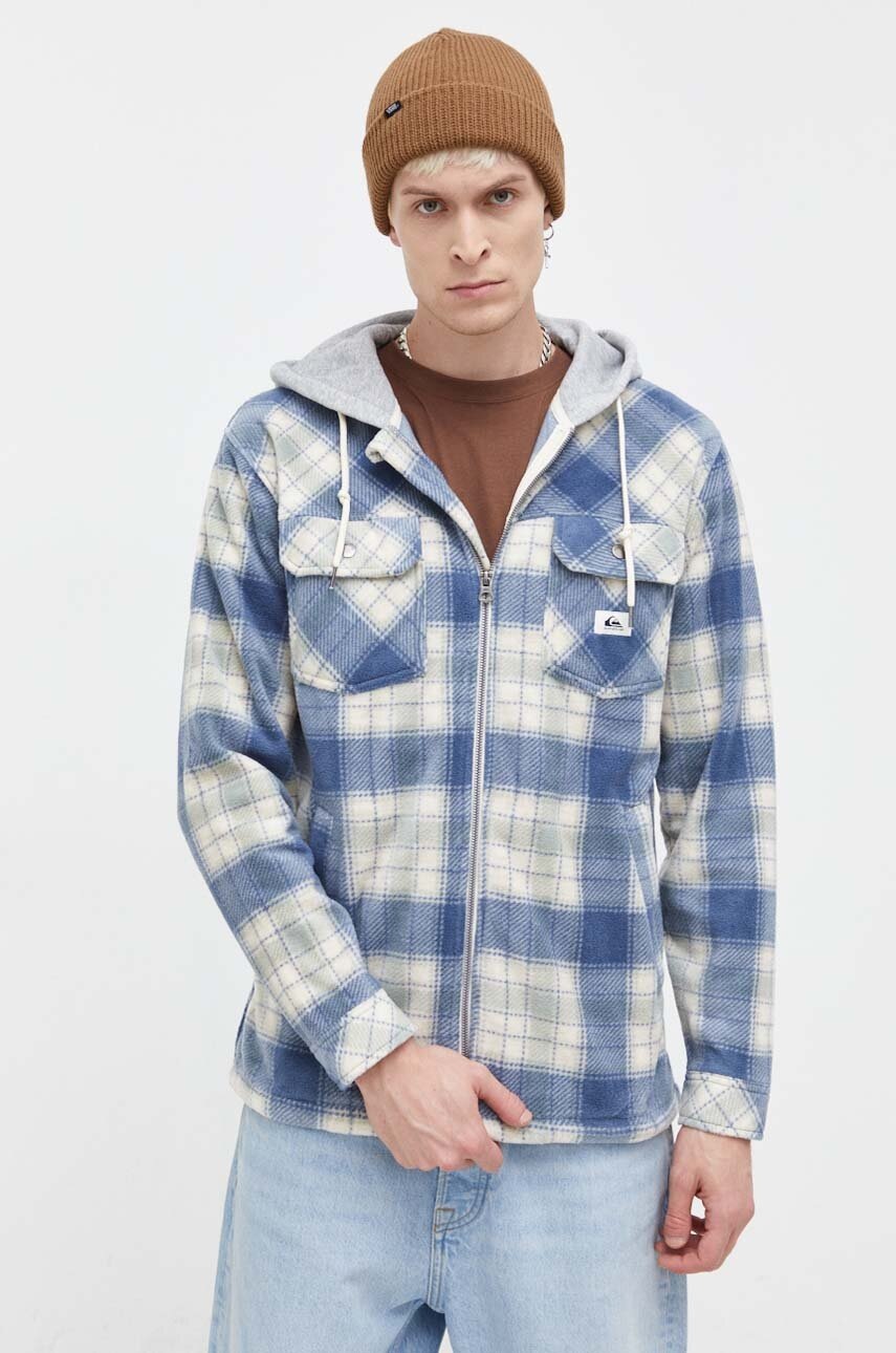 

Риза Quiksilver мъжка в синьо със стандартна кройка, Син