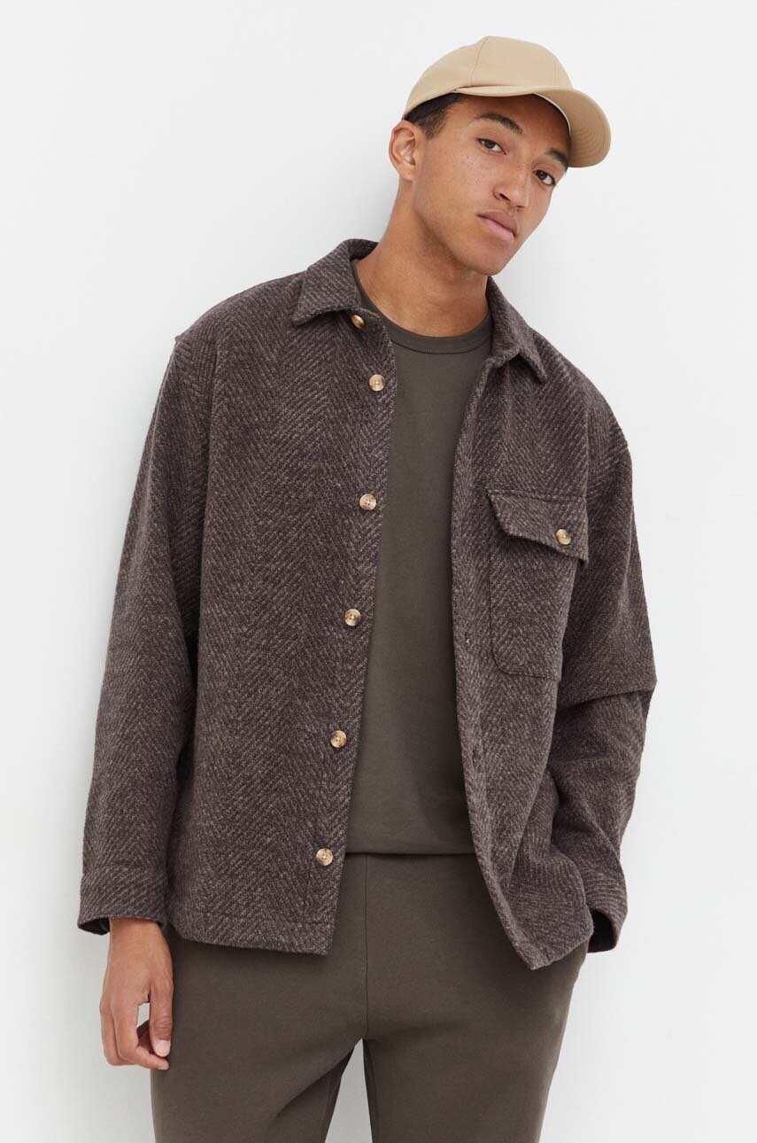 

Яке Abercrombie & Fitch в сиво преходен модел, Сив