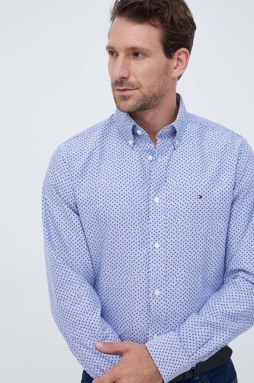 

Бавовняна сорочка Tommy Hilfiger чоловіча regular комір button-down