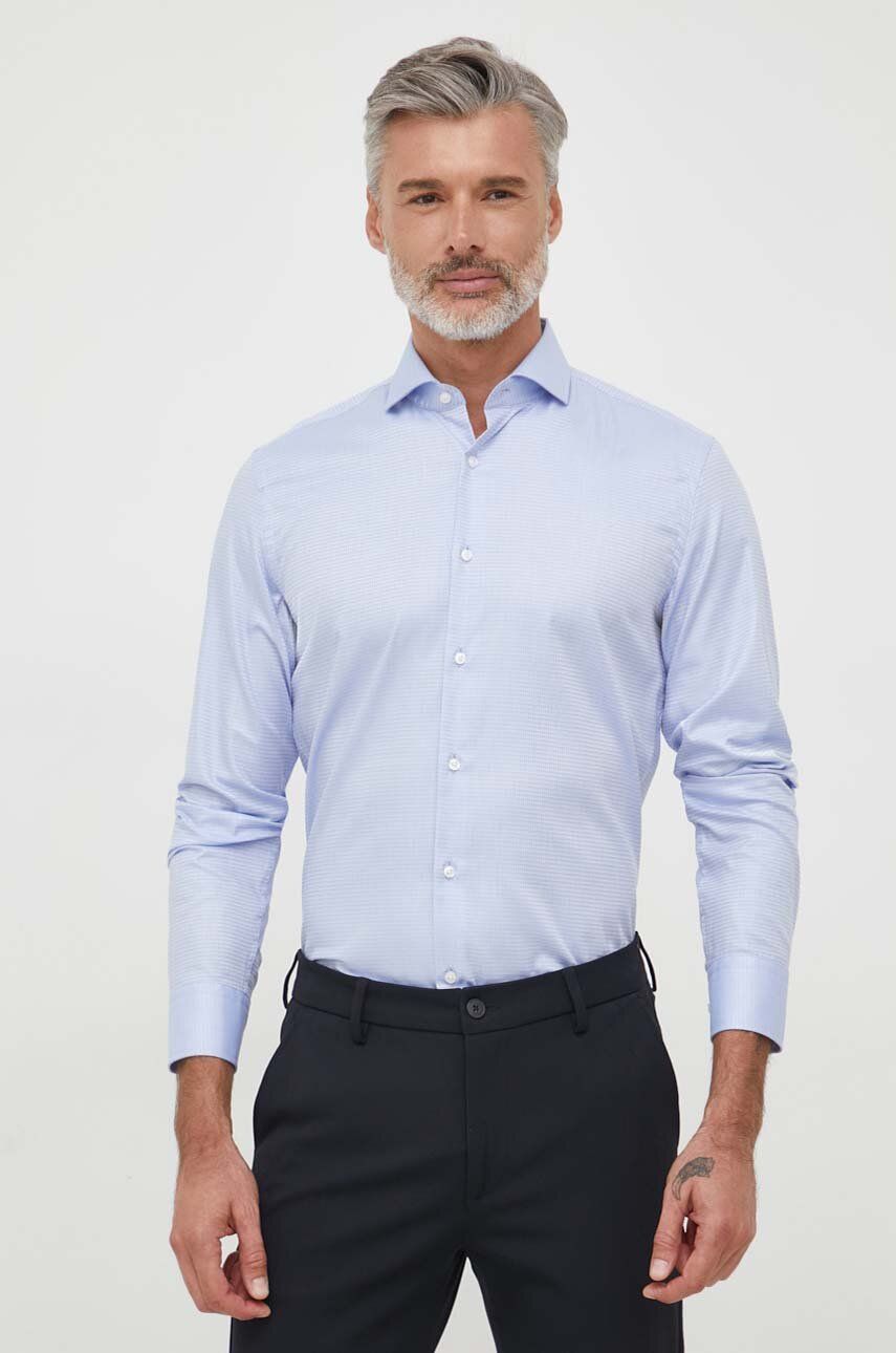 E-shop Košile BOSS pánská, slim, s italským límcem