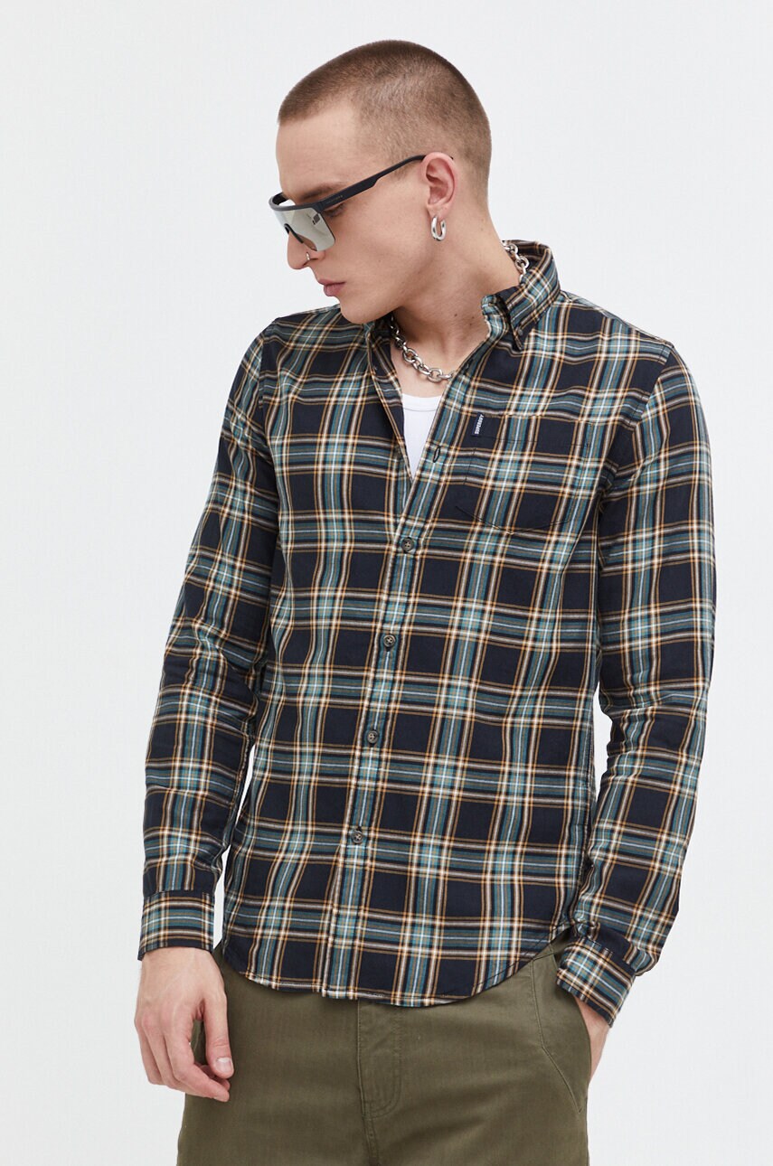

Бавовняна сорочка Superdry чоловіча regular комір button-down
