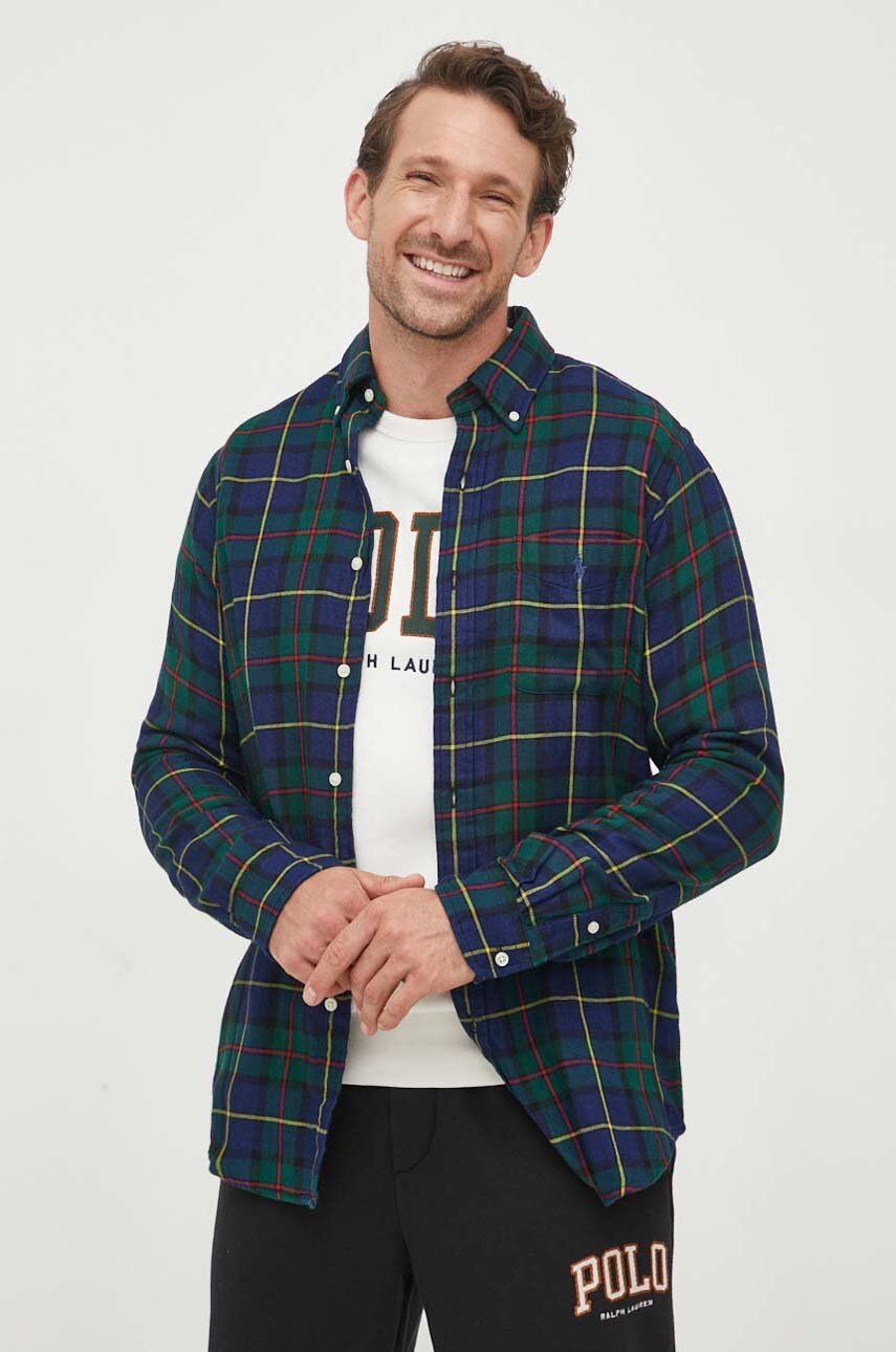 

Бавовняна сорочка Polo Ralph Lauren чоловіча regular комір button-down